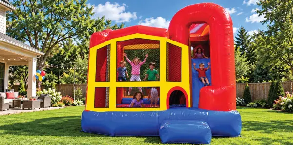 inflatable bounce slide combo fun house party rentals michigan