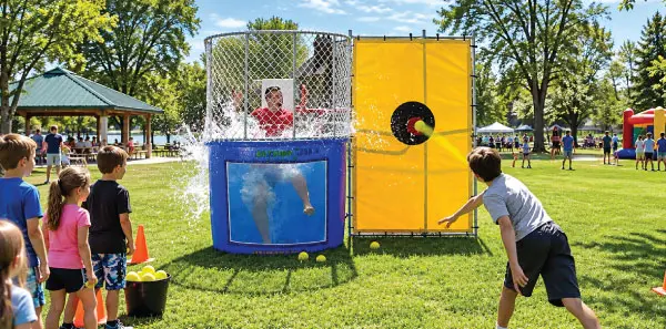 dunk tank rental party rentals michigan water games