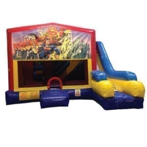 5n1 xl inflatable superman bounce slide combo party rentals