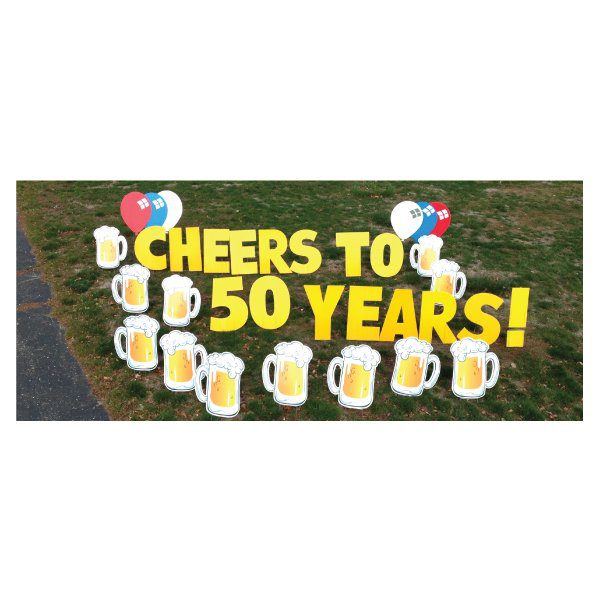 beer mugs yard greetings yard cards lawn signs happy birthday party rentals michigan