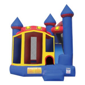 bounce house slide combo blue inflatable party rentals Michigan 2