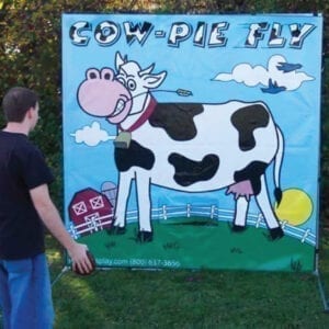 cow-pie fly carnival game party rentals michigan
