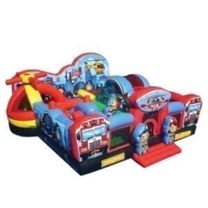 rescue heroes inflatable party rentals michigan combo bounce slide