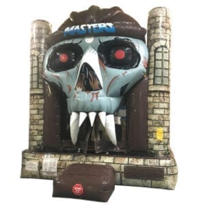 skull inflatable bounce house party rentals michigan