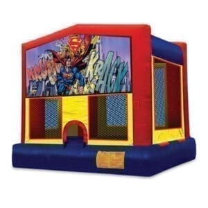 Superman inflatable bounce house party rentals michigan