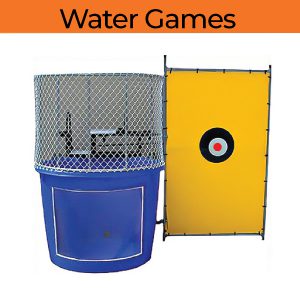 water games party rentals Michigan dunk tanks water slides 2023