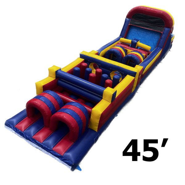45' inflatable obstacle course olympic party rentals Michigan 4