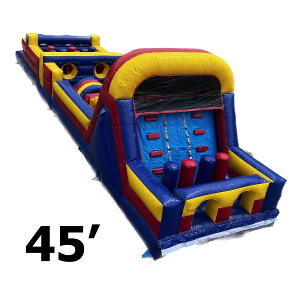 45' inflatable obstacle course olympic party rentals Michigan 3